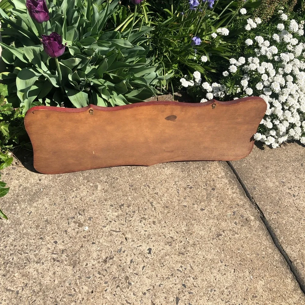 Vintage Wooden Soldier Military Peg Coat Rack
